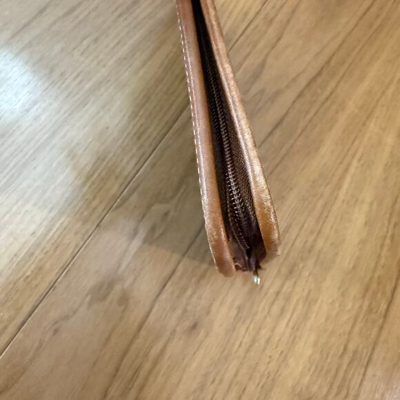 Vintage Laura Ashley Planner Plaid Fabric Leather Binding Zip Padfolio 13 x 10 - Picture 11 of 16